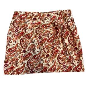 Sezane Paisley Print Skirt